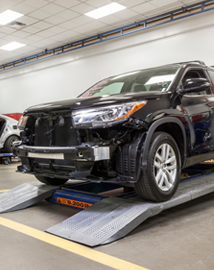 Toyota on vehicle lift | Fiore Toyota in Hollidaysburg PA