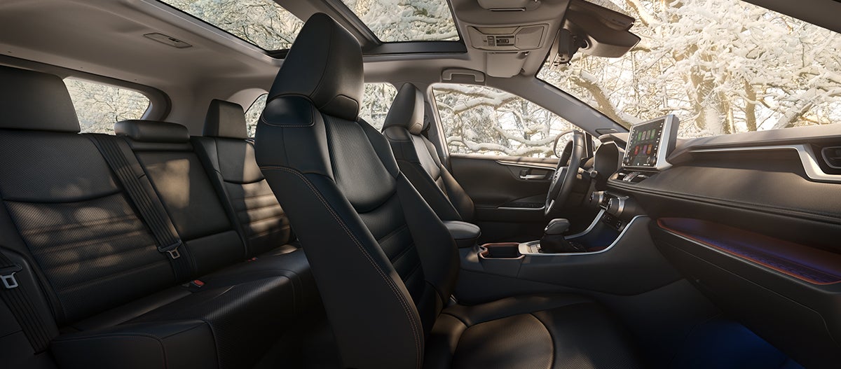 A Hybrid for Everyone at Fiore Toyota | the interior of the toyota RAV4