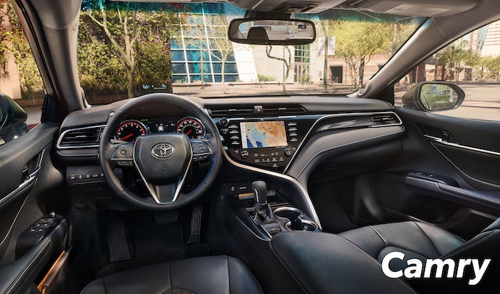 Corolla versus Camry: Which Toyota sedan is right for you? | The dashboard of the camry