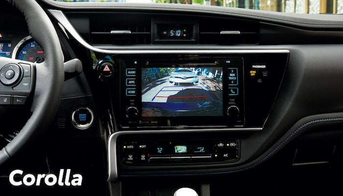 Corolla versus Camry: Which Toyota sedan is right for you? | Control monitor of the corolla