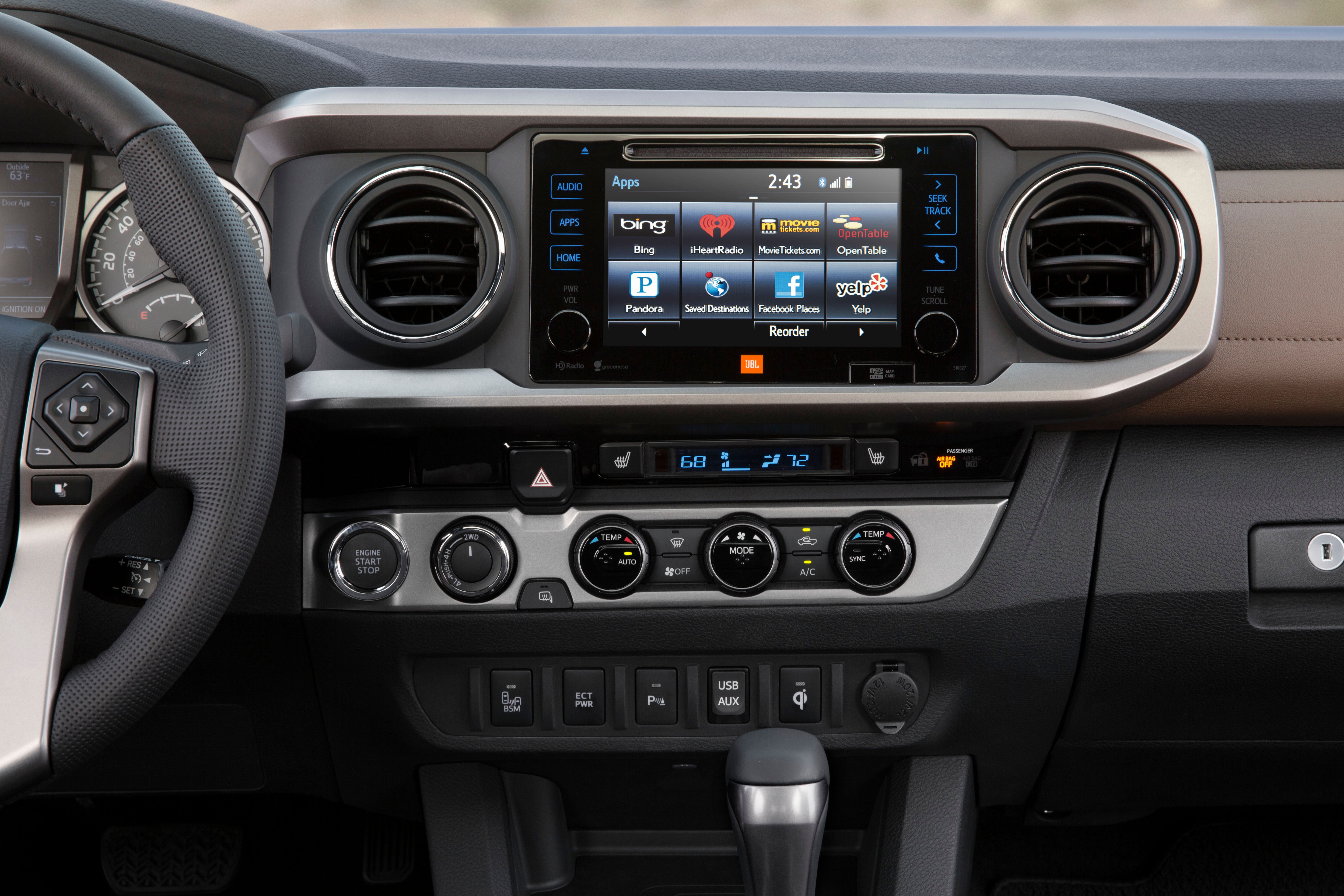 Comparison of the Toyota Tacoma vs. Tundra trucks at Fiore Toyota of Hollidaysburg | The interior of the Toyota Tacoma