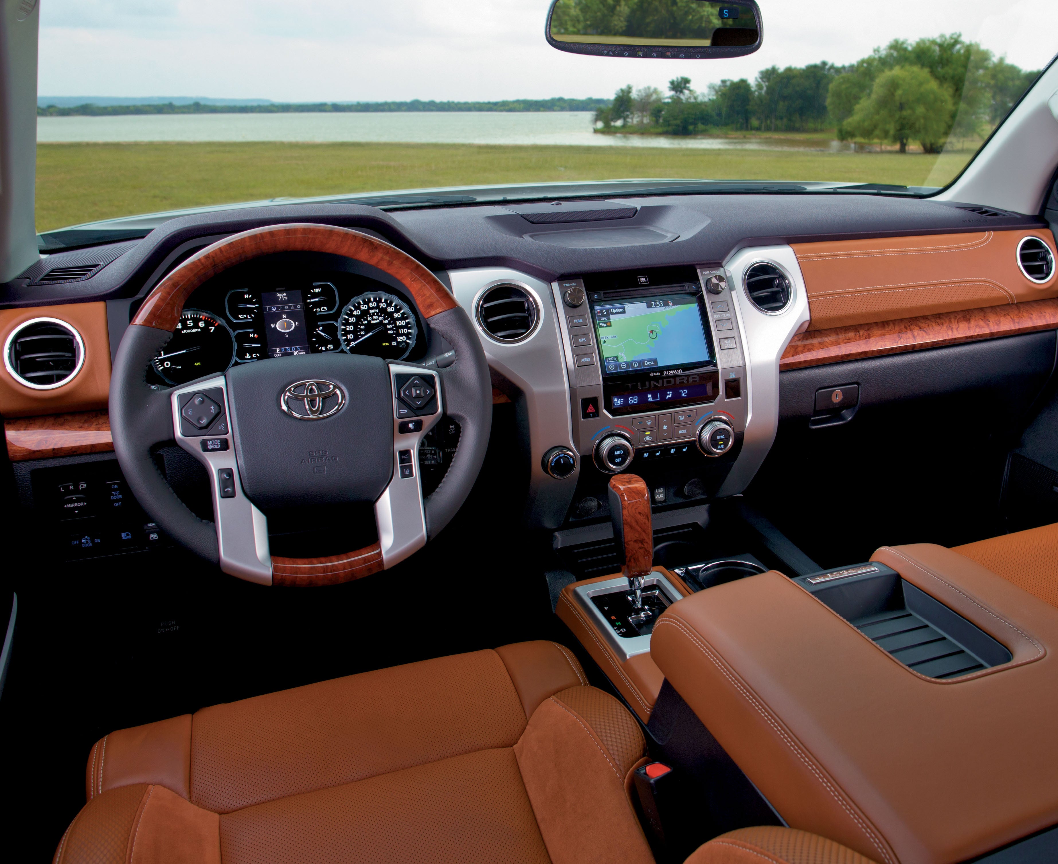 Comparison of the Toyota Tacoma vs. Tundra trucks at Fiore Toyota of Hollidaysburg | The interior of the Toyota Tundra
