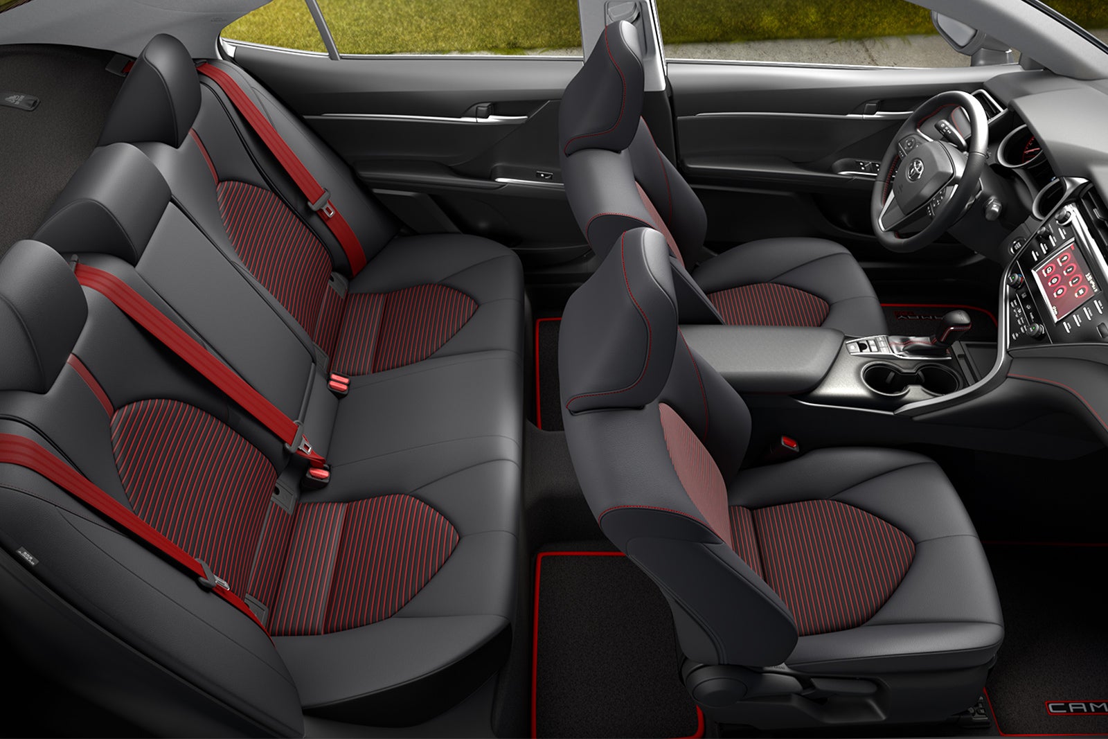 What you can get to personalize your vehicle at Fiore Toyota in Hollidaysburg | the black leather seats of the 2020 camry