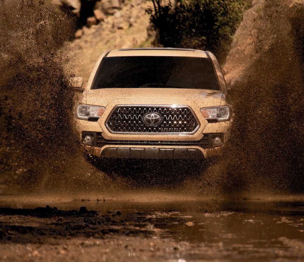 what different tire options are available at Fiore Toyota in Hollidaysburg | 2019 tacoma in mud
