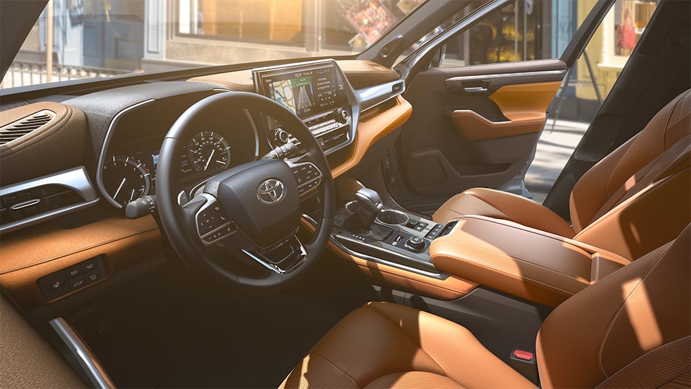 The 2020 Toyota Highlander coming soon to Fiore Toyota of Hollidaysburg | The interior of the 2020 toyota highlander