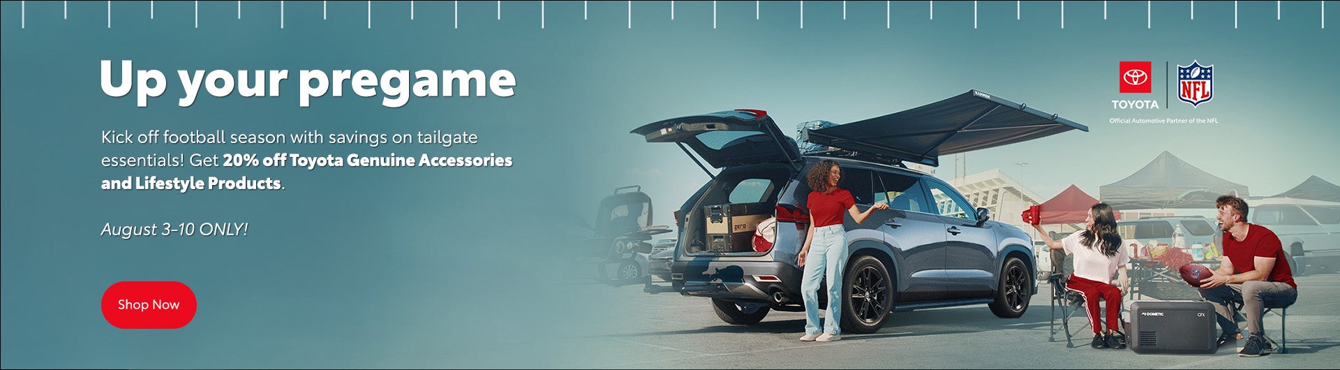 Get 20% off Toyota Genuine Accessories and Lifestyle Product