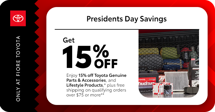 Get 15% off for Presidents Day