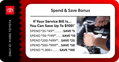 Spend and Save Bonus