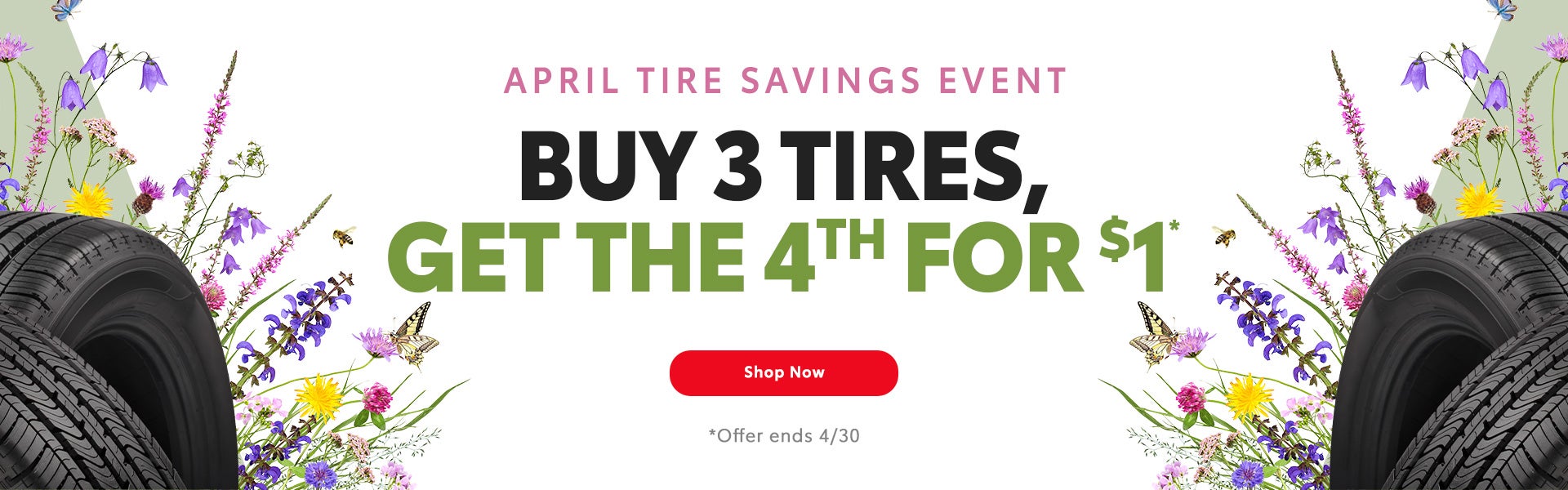 Buy 3 Tires get the 4th for $1
