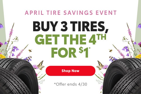 Buy 3 Tires get the 4th for $1